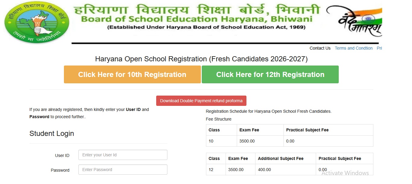 BOARD OF SCHOOL EDUCATION HARYANA OPEN SCHOOLING